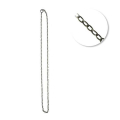 Chaine sautoir 64 cm Grosse mailles 4 mm Argenté vieilli - Graine Créative - Rougier et Plé