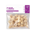 Perles de bois Ø 15 mm 40 pcs - Graine Créative - Rougier et Plé