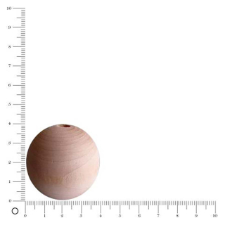 Perles en bois  Ø 40 mm 10 pcs - Graine Créative - Rougier et Plé