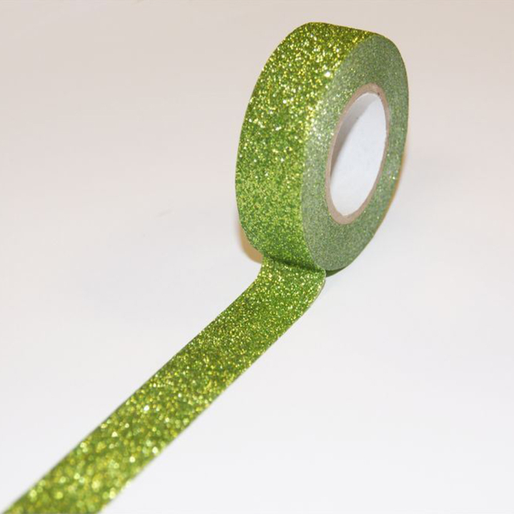 Masking tape vert paillettes 15 mm x 5 m - Global Gift - Rougier et Plé