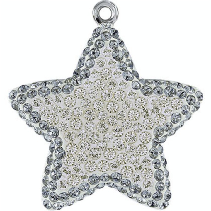 Pendentif pavé étoile 67422 - 14 mm - Moonlight - Cristaux de Swarovski - Rougier et Plé