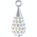 Pendentif pavé goutte doré 67563 - 14 mm - Cristaux de Swarovski - Rougier et Plé