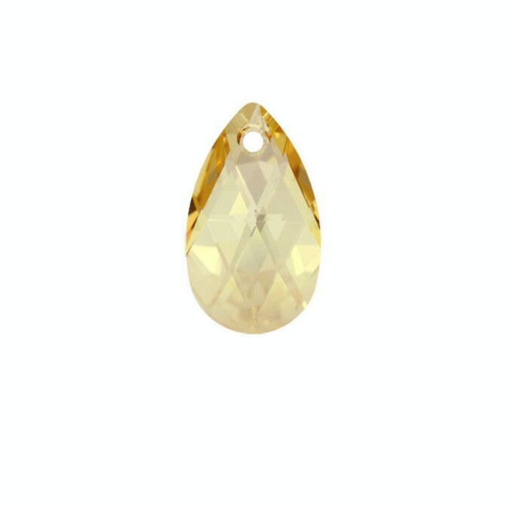 Pendentif poire 6106 - 28 mm - Crystal Shadow - Cristaux de Swarovski - Rougier et Plé
