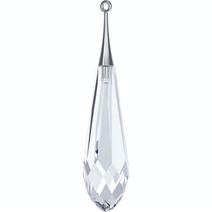 Pendentif Pure Drop argent 6532 - 44 mm - Crystal - Cristaux de Swarovski - Rougier et Plé