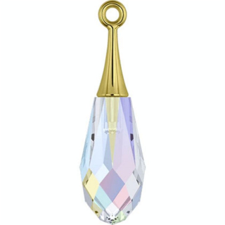 Pendentif Pure Drop doré 6532 - 21 mm - Cristaux de Swarovski - Rougier et Plé
