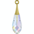 Pendentif Pure Drop doré 6532 - 21 mm - Cristaux de Swarovski - Rougier et Plé