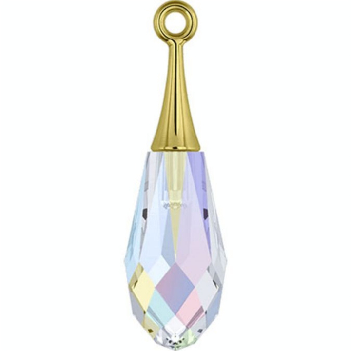 Pendentif Pure Drop doré 6532 - 21 mm - Cristaux de Swarovski - Rougier et Plé