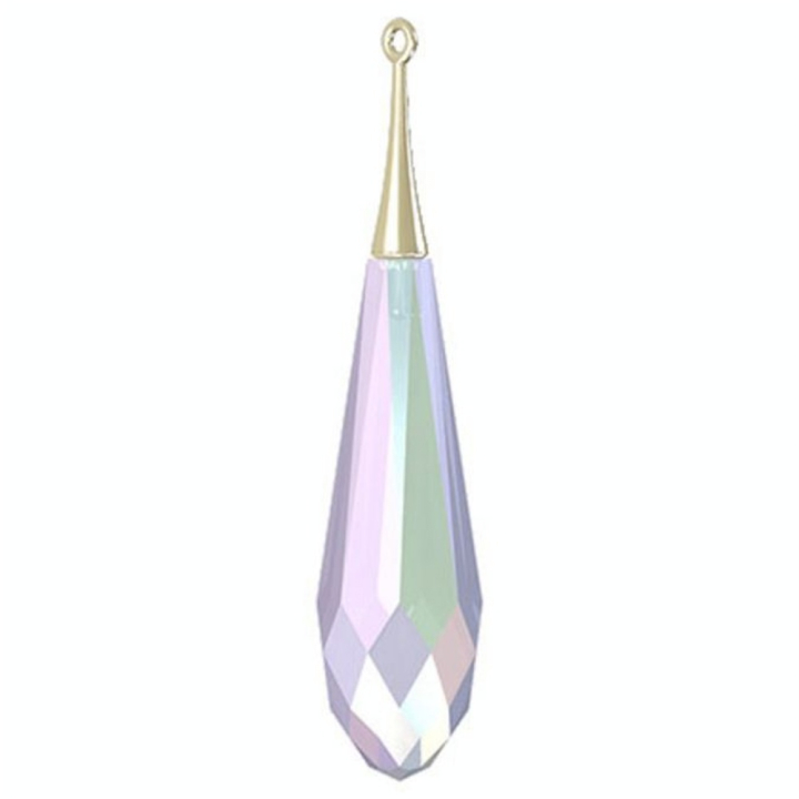 Pendentif Pure Drop doré 6532 - 44 mm - Cristaux de Swarovski - Rougier et Plé