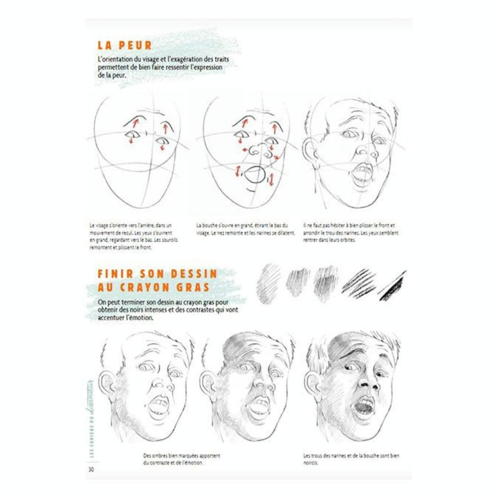 Livre Dessiner visages et expressions 50 modèles pour débuter - Mango - Rougier et Plé