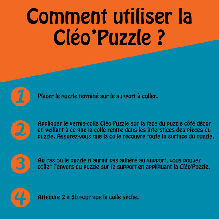 Vernis-colle pour puzzle - Cléopatre - Rougier et Plé