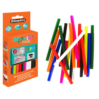 Bâtons de colle de Couleur vive x 20 pcs - Cléopatre - Rougier et Plé