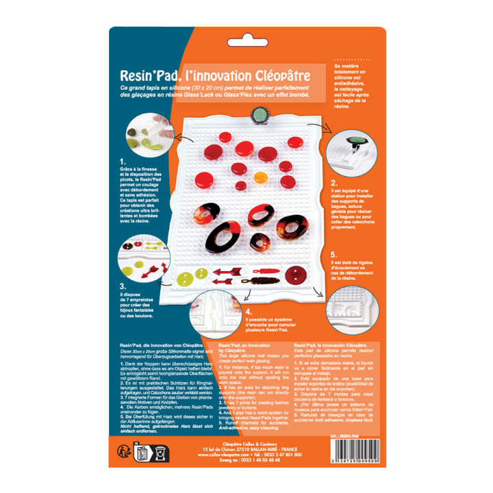 Tapis de protection spécial résine Resin'pad 30 x 20 cm - Cléopatre - Rougier et Plé