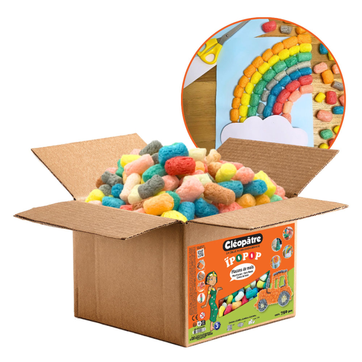 Jeu de construction Flocons de maïs Ïpopop 500 pcs - Cléopatre - Rougier et Plé