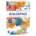 Bloc Aquarelle Aquapad 300 g/m² A4 cm 50 Feuilles - Clairefontaine - Rougier et Plé