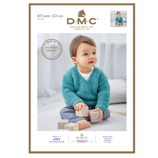 Livret Fil à tricoter Teddy Baby N°1 - DMC - Rougier et Plé