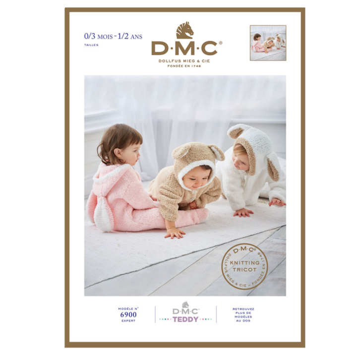 Livret Fil à tricoter Teddy Baby N°3 - DMC - Rougier et Plé