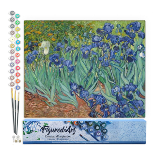 Peinture par numéro Van Gogh Iris Toile roulée - Figured'Art - Rougier et Plé