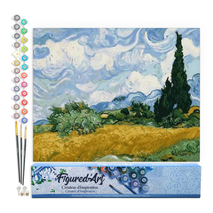 Peinture par numéro Van Gogh Ciel Toile roulée - Figured'Art - Rougier et Plé