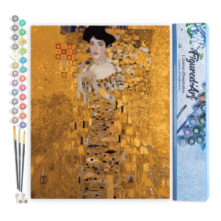 Peinture par numéro Madame Bauer Klimt Toile roulée - Figured'Art - Rougier et Plé