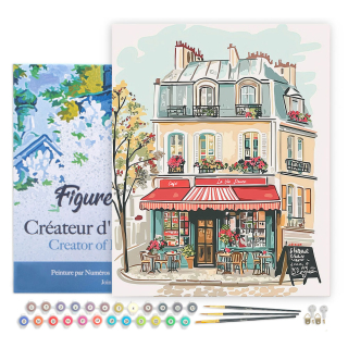 Peinture par numéro Café la vie douce - Figured'Art - Rougier et Plé