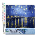 Peinture par numéro Van Gogh Nuit étoilée sur le Rhone - Figured'Art - Rougier et Plé