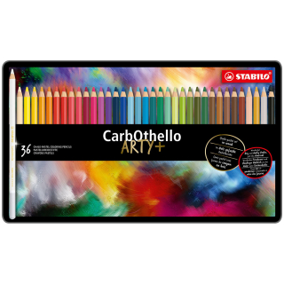 Boîte de 36 crayons pastels aquarellables CarbOthello - STABILO - Rougier et Plé