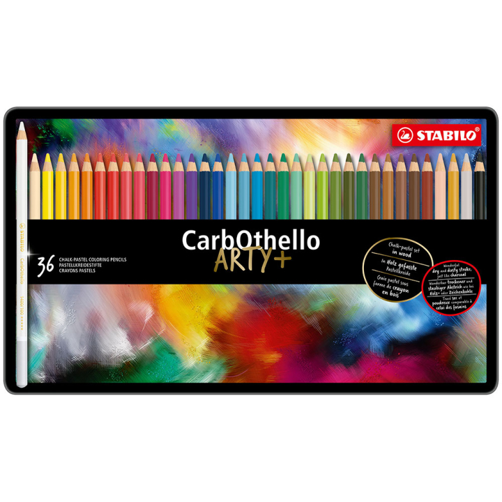 Boîte de 36 crayons pastels aquarellables CarbOthello - STABILO - Rougier et Plé