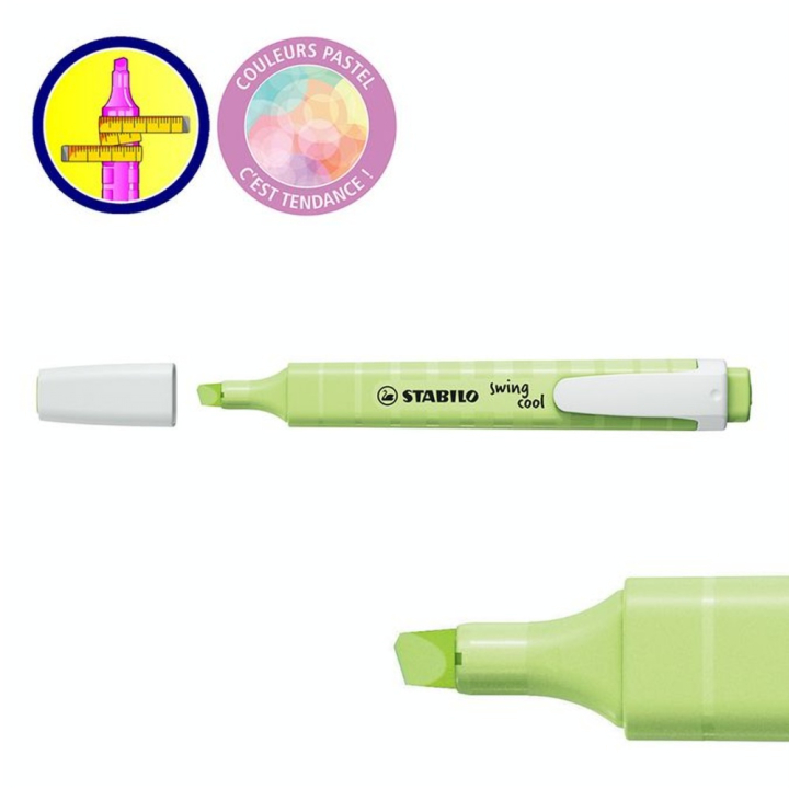Surligneur Swing Cool Pastel Set 4 couleurs - STABILO - Rougier et Plé