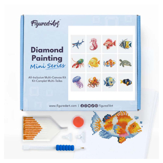Mini Série Diamond Painting Poissons - Figured'Art - Rougier et Plé