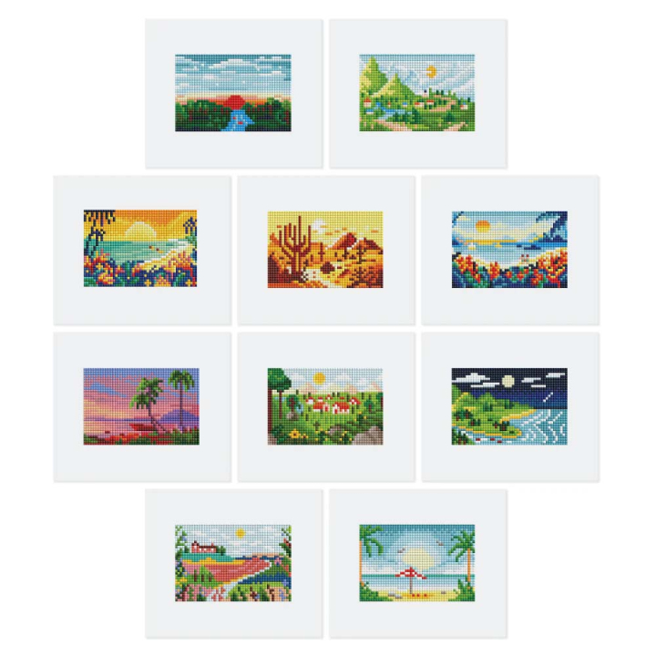 Mini Série Diamond Painting Paysages d'été - Figured'Art - Rougier et Plé