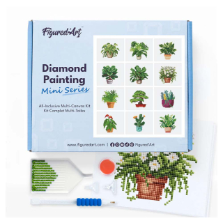 Mini Série Diamond Painting Plantes 2 - Figured'Art - Rougier et Plé