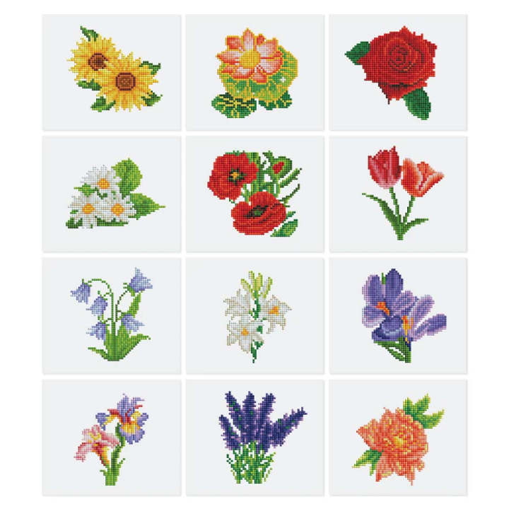 Mini Série Diamond Painting Fleurs - Figured'Art - Rougier et Plé
