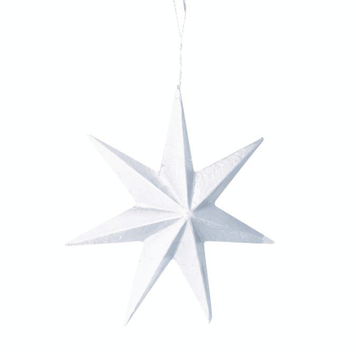 Etoile en papier mâché à décorer 20 cm - Décopatch - Rougier et Plé