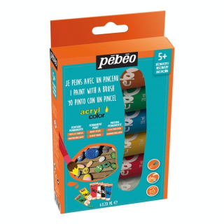 Kit découverte Acrylcolor 6 tubes 20 ml - Pébéo - Rougier et Plé