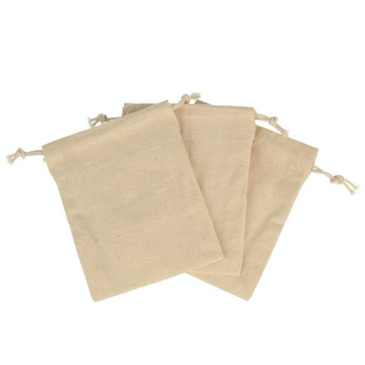 Sachet en toile avec cordon 9 x 11,5 cm x 3 pcs - Artemio - Rougier et Plé