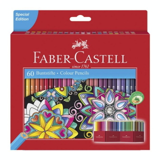 Crayon de couleur Château accordéon - 60 pcs - Faber-Castell - Rougier et Plé