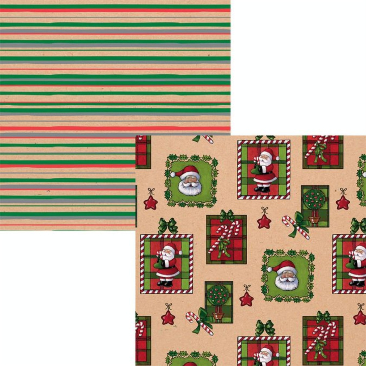 Papier cadeau Nature Noël 2 x 0,70 m - Clairefontaine - Rougier et Plé