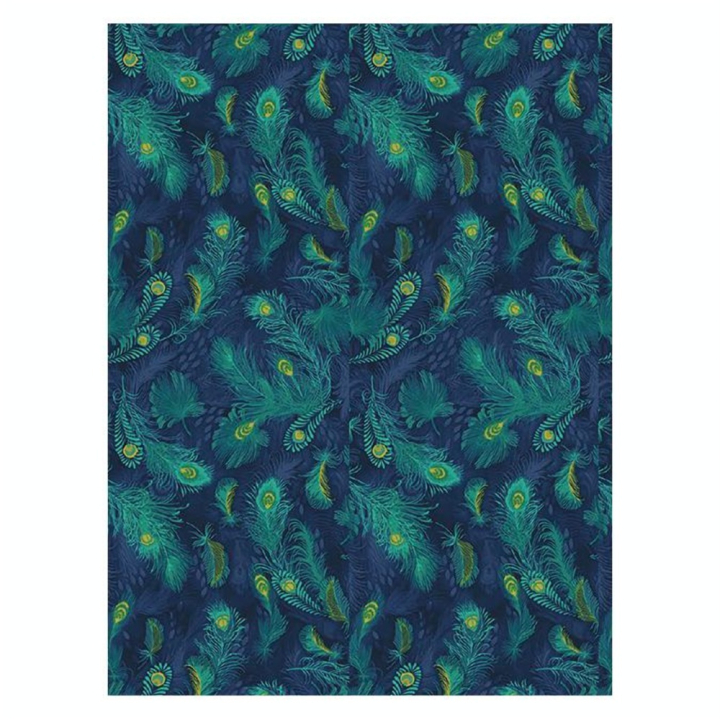 Papier 722 Plumes de paon bleu marine - Décopatch - Rougier et Plé