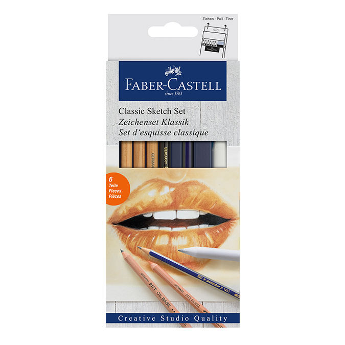 Set d'esquisse classique 6 pcs - Faber-Castell - Rougier et Plé