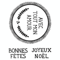 Tampon transparent non monté Couronne Joyeux Noël - Artemio - Rougier et Plé
