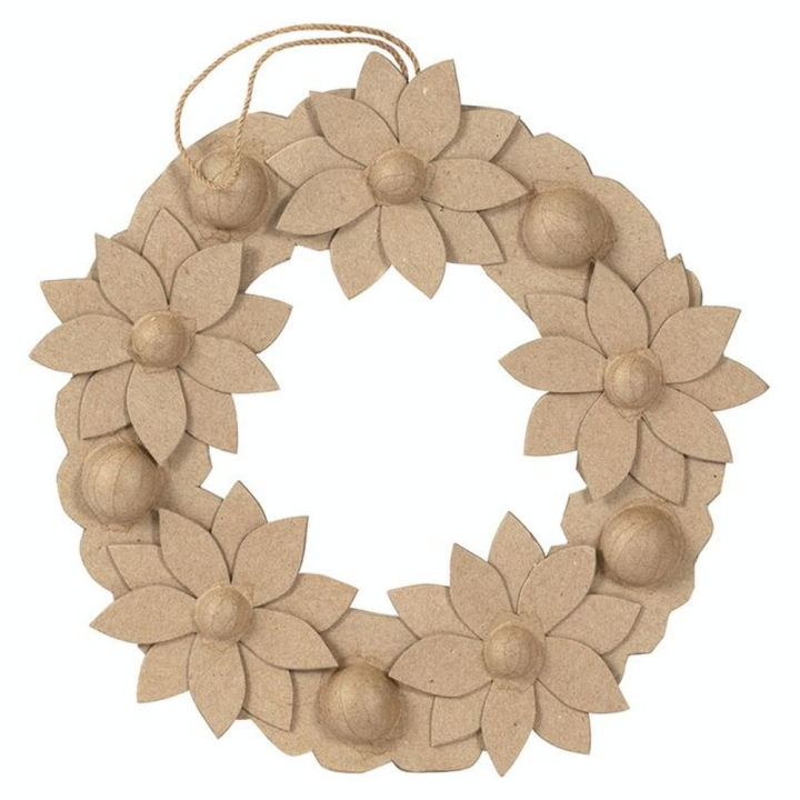 Couronne de fleurs 29 cm - Décopatch - Rougier et Plé
