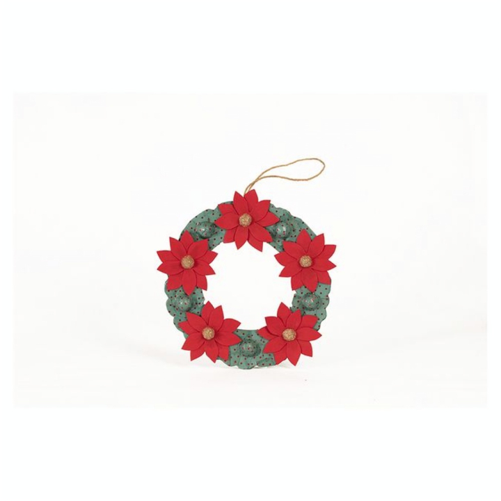 Couronne de fleurs 29 cm - Décopatch - Rougier et Plé