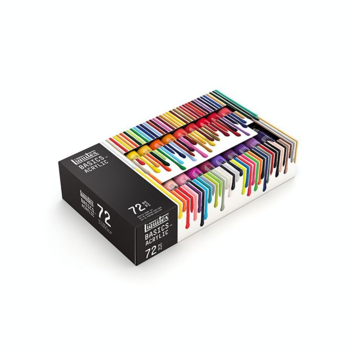 Peinture acrylique Basics Set 72 x 22 ml - Liquitex - Rougier et Plé