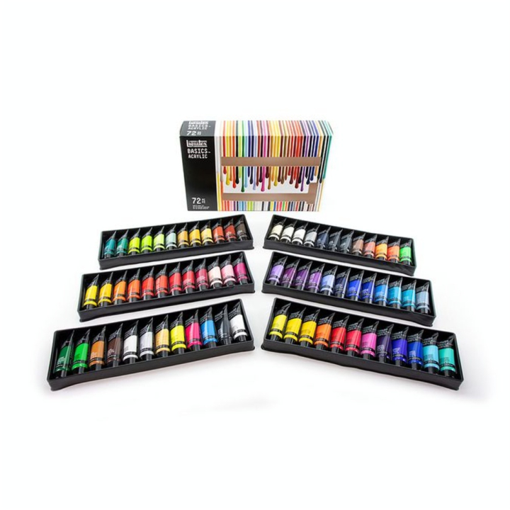 Peinture acrylique Basics Set 72 x 22 ml - Liquitex - Rougier et Plé