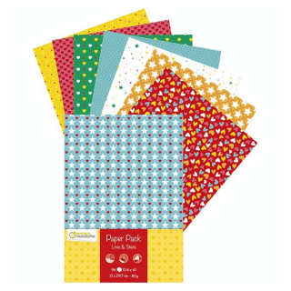 Pack de papier Love & Stars - Avenue Mandarine - Rougier et Plé