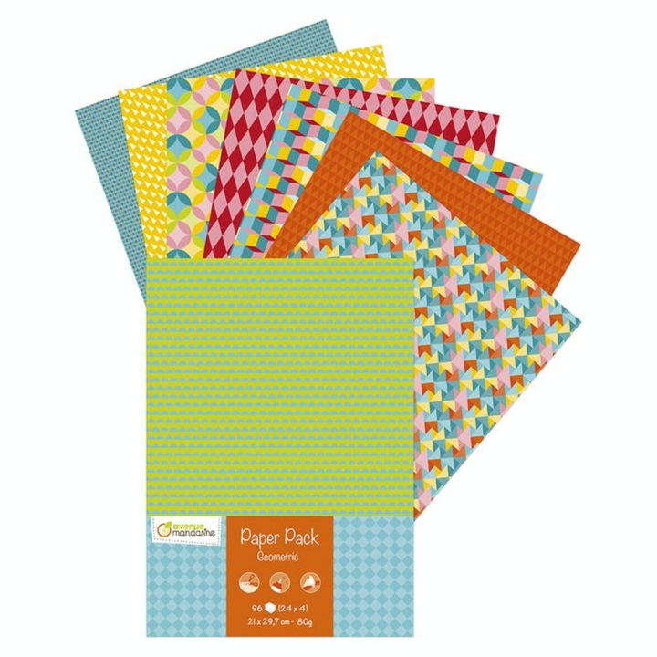 Pack de papier Geometric - Avenue Mandarine - Rougier et Plé