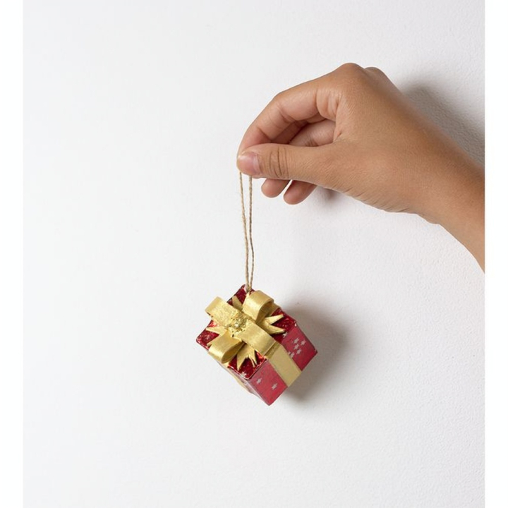 Cadeau de Noël 4 x 4 x 5.5 cm - Décopatch - Rougier et Plé