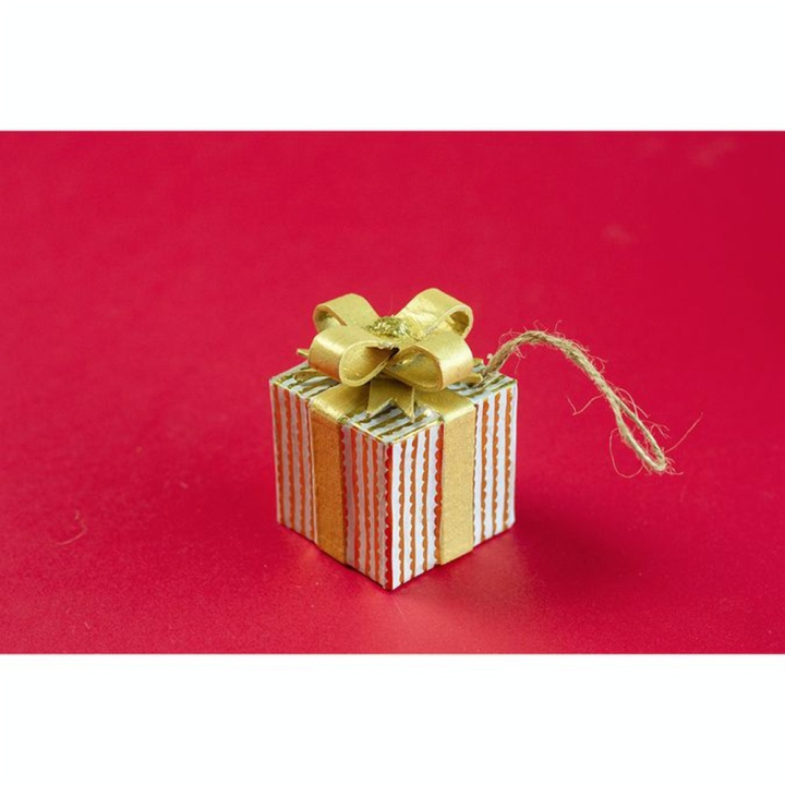 Cadeau de Noël 4 x 4 x 5.5 cm - Décopatch - Rougier et Plé