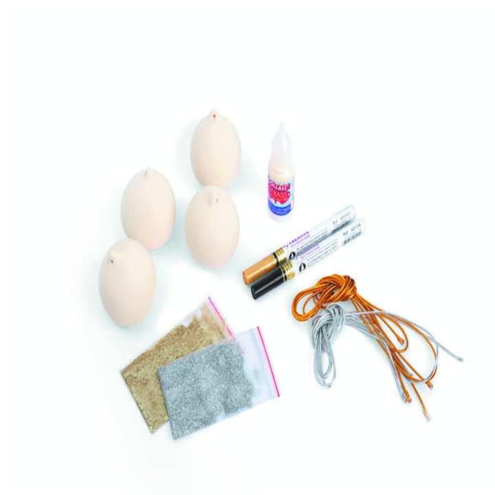 Boules de Noël en céramique à décorer Kit 4 pcs - Graine Créative - Rougier et Plé