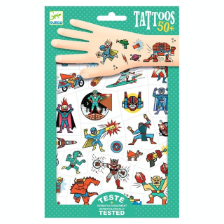 Tatouage Héros vs Vilains - Djeco - Rougier et Plé